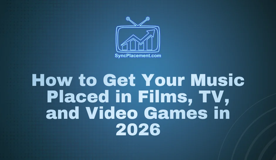Illustration of music being placed into films, TV, and video games in 2026